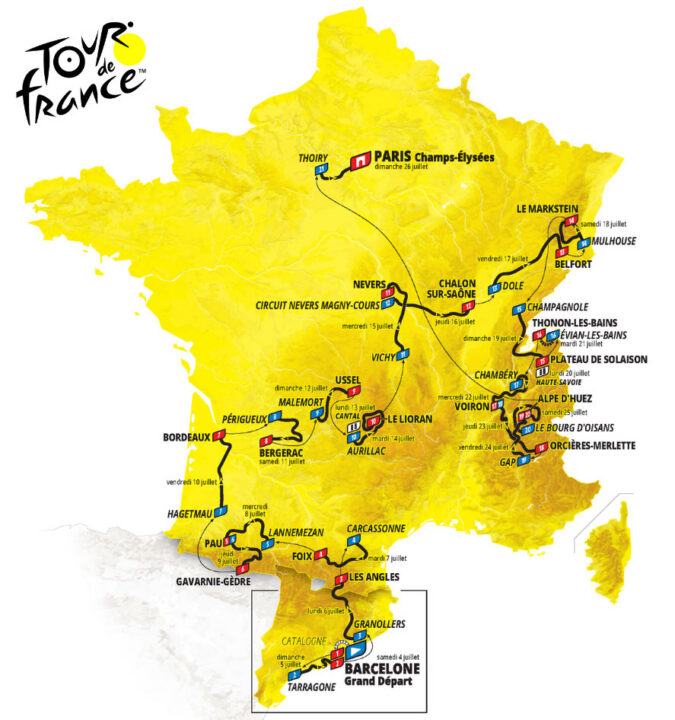 Parcours Tour de France 2026